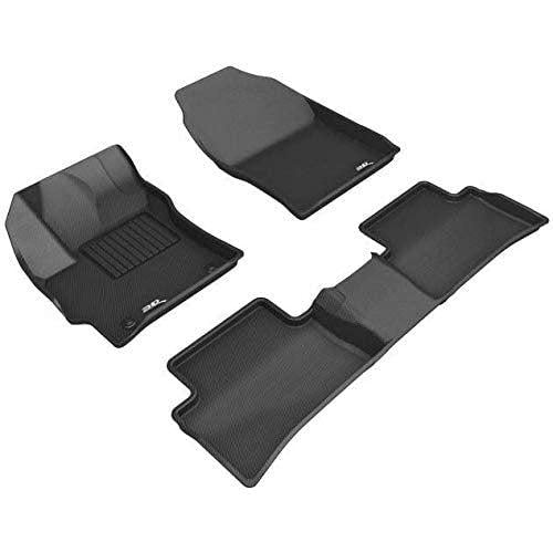 3D MAXpider L1TY24601509 All-Weather Floor Mats for Toyota Corolla Hatchback 2019-2020 / Corolla Hybrid 2020 Custom Fit Car Floor Liners, Kagu Series (1st & 2nd Row, Black)-SR1 Performance