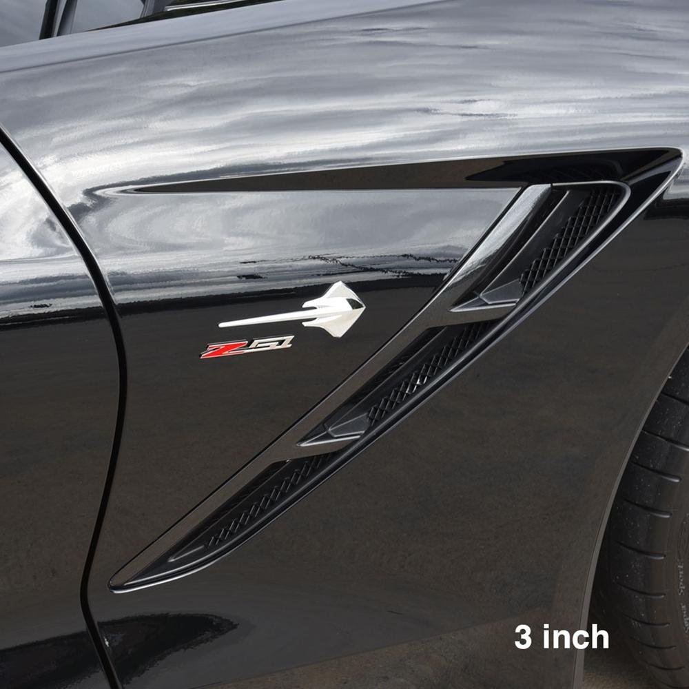 C6, C7 Corvette Z51 Billet Aluminum Chrome Plated Badge/Emblem-SR1 Performance