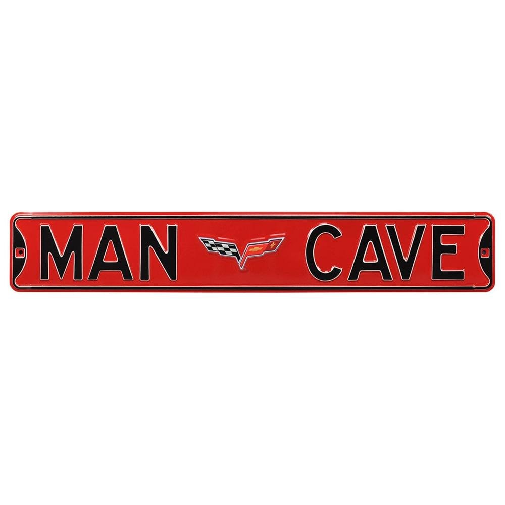 Corvette Man Cave Street Sign - 6" x 36" : 2005-2013 C6-SR1 Performance