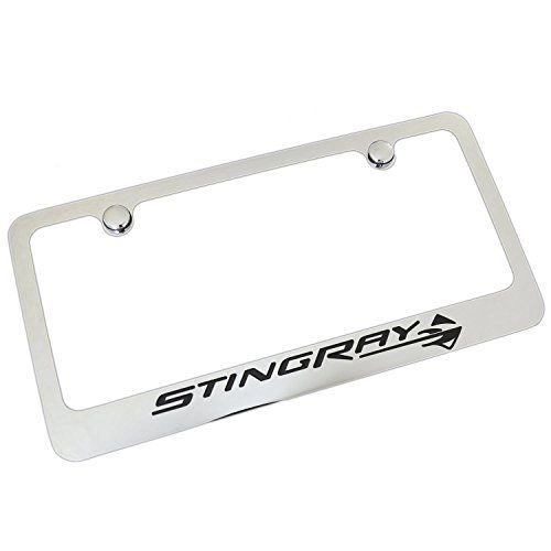 C7 Corvette Stingray License Plate Frame - Chrome-SR1 Performance