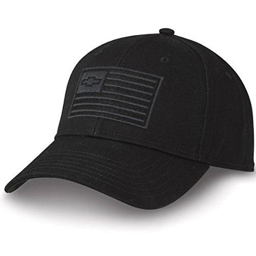 Chevy Bowtie USA Flag Ghost Hat - Black-SR1 Performance