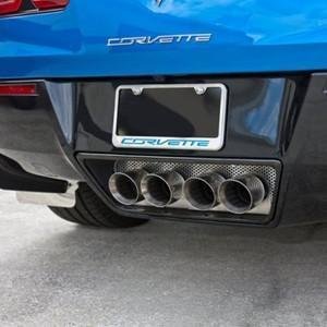 C7 Corvette Stingray Perforated Exhaust Port Filler Panel-SR1 Performance
