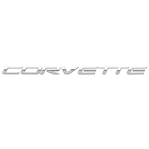 Corvette Front Letters - Mirror Finish Stainless Steel (Set) : C5 & Z06-SR1 Performance