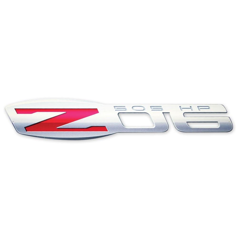 Corvette C6 Z06 Emblem Wall Sign 36" x 7" : 2006-2013 Z06-SR1 Performance