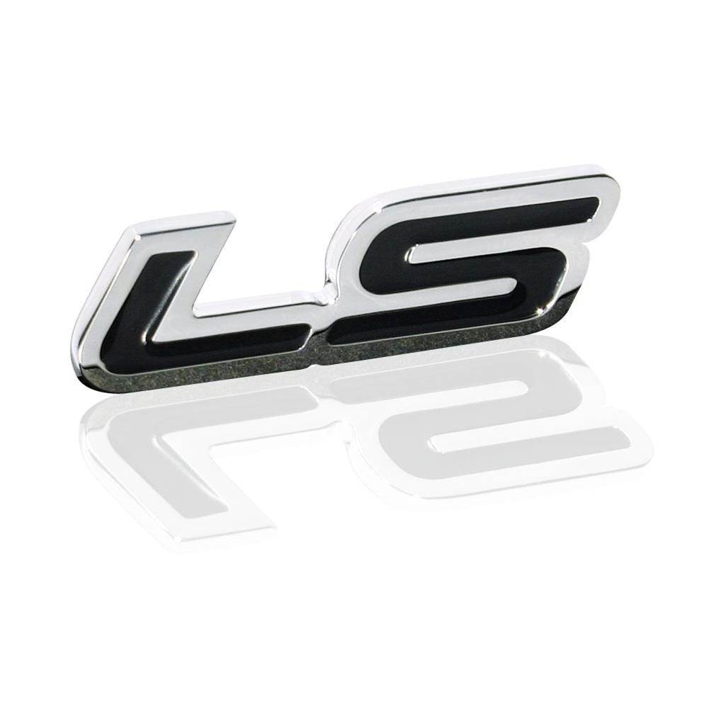 LS Billet Chrome Badge - Chrome with Black-SR1 Performance
