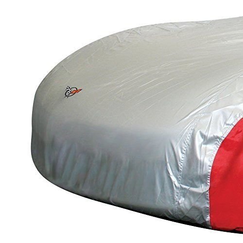 Designer Mat Two Tone 1997-2004 Corvette C5 Embroidered Logo Car Cover (Black/Silver)-SR1 Performance