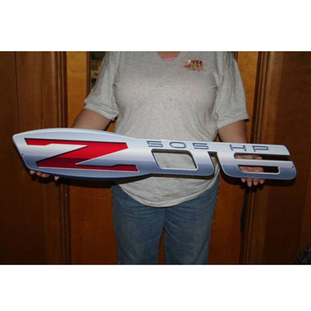 Corvette C6 Z06 Emblem Wall Sign 36" x 7" : 2006-2013 Z06-SR1 Performance