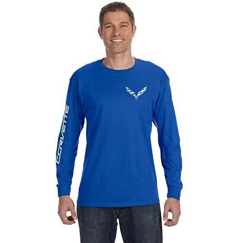 SR1 Performance Corvette T-Shirt - C7 Logo with Corvette Script on Sleeve-SR1 Performance