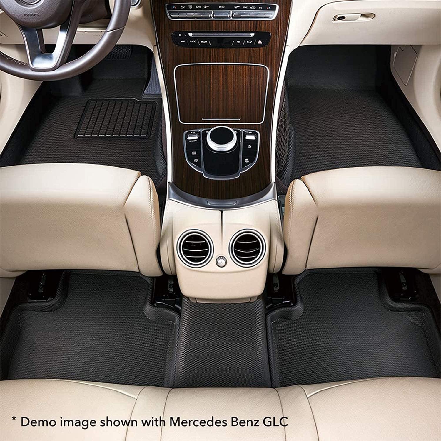 Acura MDX 2014-2020 3D MAXpider All Weather Floor Mats - 3 Rows - Black-SR1 Performance