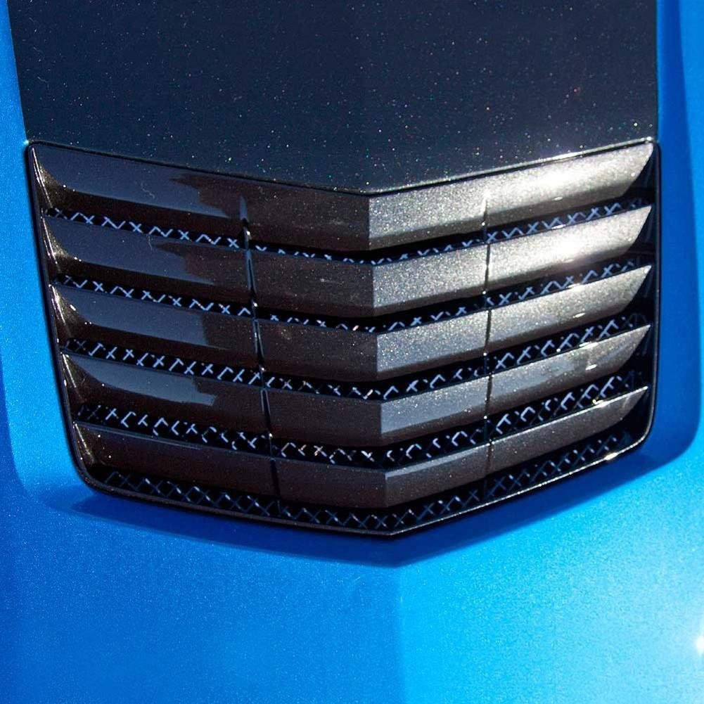 C7 Corvette Stingray Hood Vent Grille Laser Mesh Polished-SR1 Performance