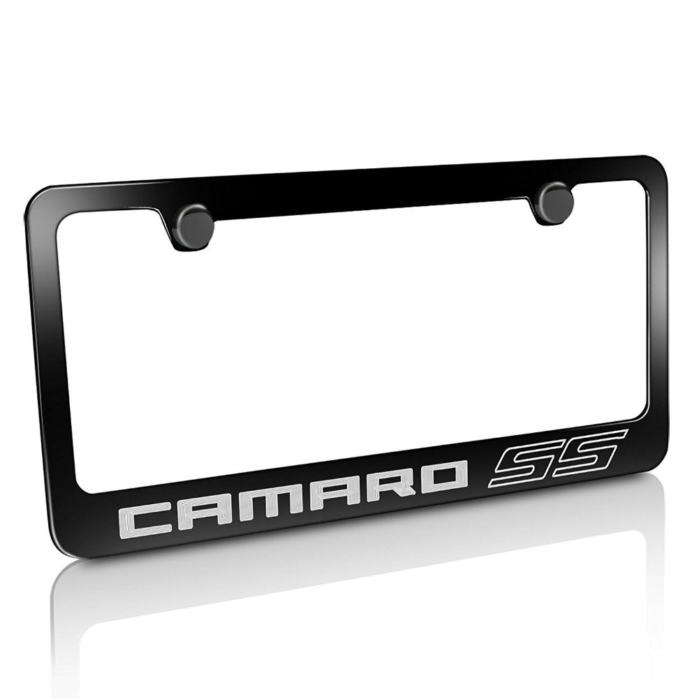 Camaro SS License Plate Frame - Black-SR1 Performance
