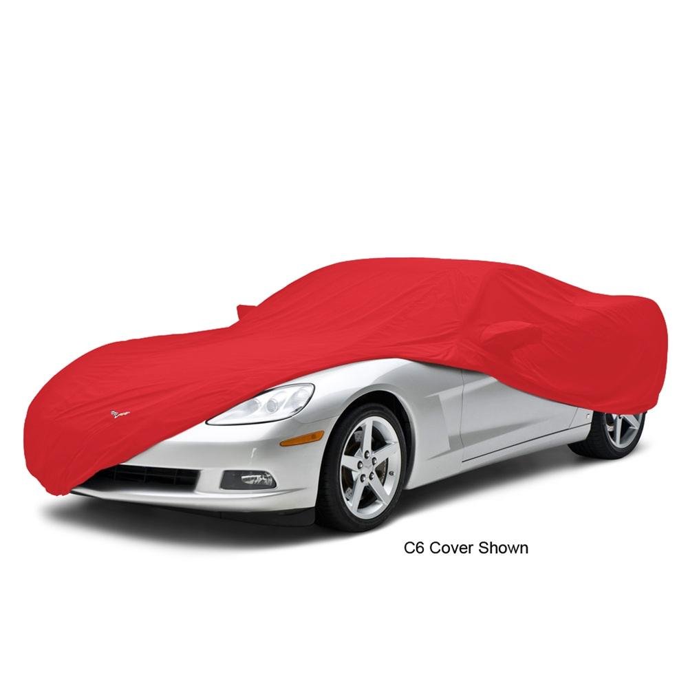 Corvette Car Cover - All Weather Custom Fit with Z06 Logo - Red : 2006-2013 Z06-SR1 Performance