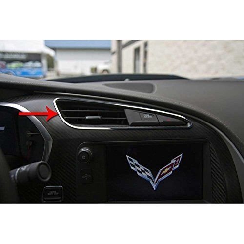 American Car Craft C7 Corvette Stingray Dash A/C Vent Trim 2Pc Polished-SR1 Performance