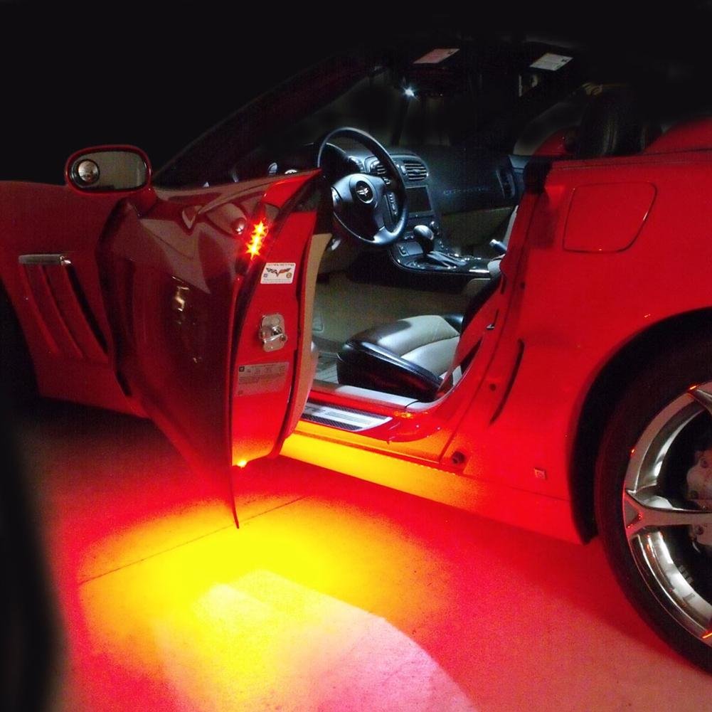 Corvette Door Handle and Puddle LED Light Combo : 2005-2013 C6, Z06, ZR1, Grand Sport-SR1 Performance