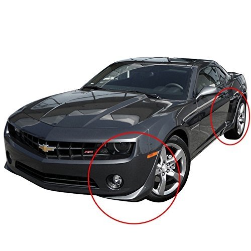 2010-2015 Camaro Front Air Foil 4 Pc. (Set) : SS only - Gloss Black-SR1 Performance