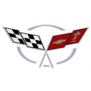 Corvette Air Intake Bridge Decal : 1997-2004 C5 & Z06 (Silver)-SR1 Performance