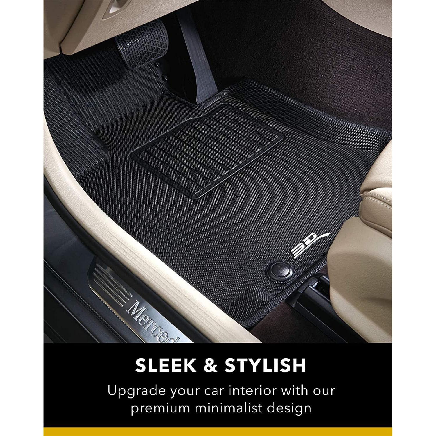 2019-2021 Toyota RAV4 Gas 3D MAXpider Custom Fit KAGU Floor Mats - Black-SR1 Performance
