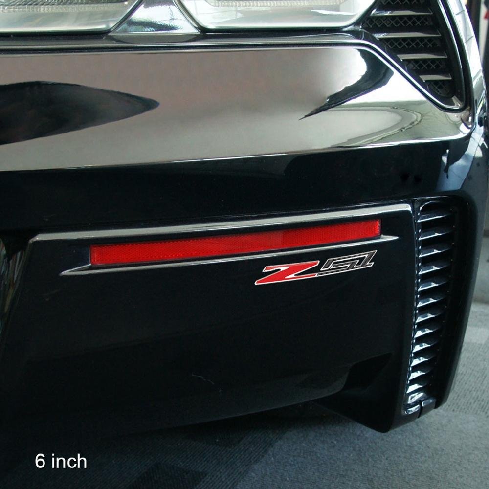 C7, C8 Corvette Z51 Badge/Emblem - Domed - Carbon Fiber Look w/Chrome Trim-SR1 Performance