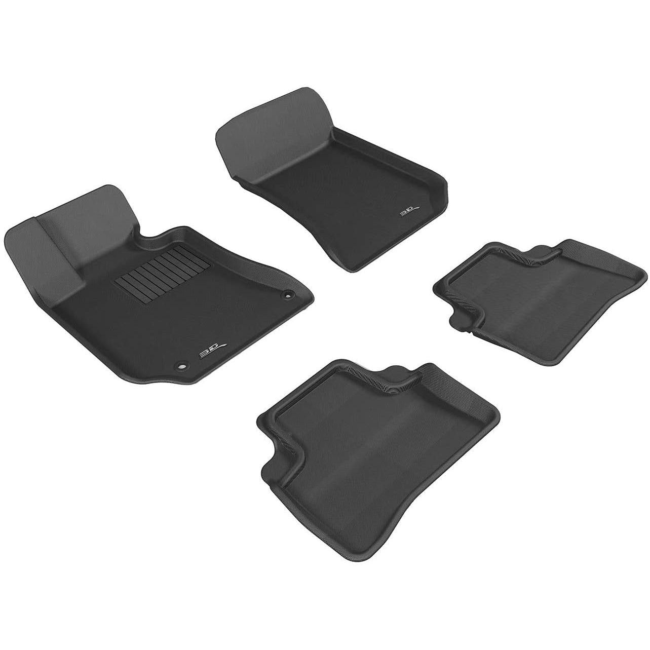 3D MAXpider Second Row Custom Fit All-Weather Floor Mat for Select Mercedes-Benz E-Class W212 Models-SR1 Performance