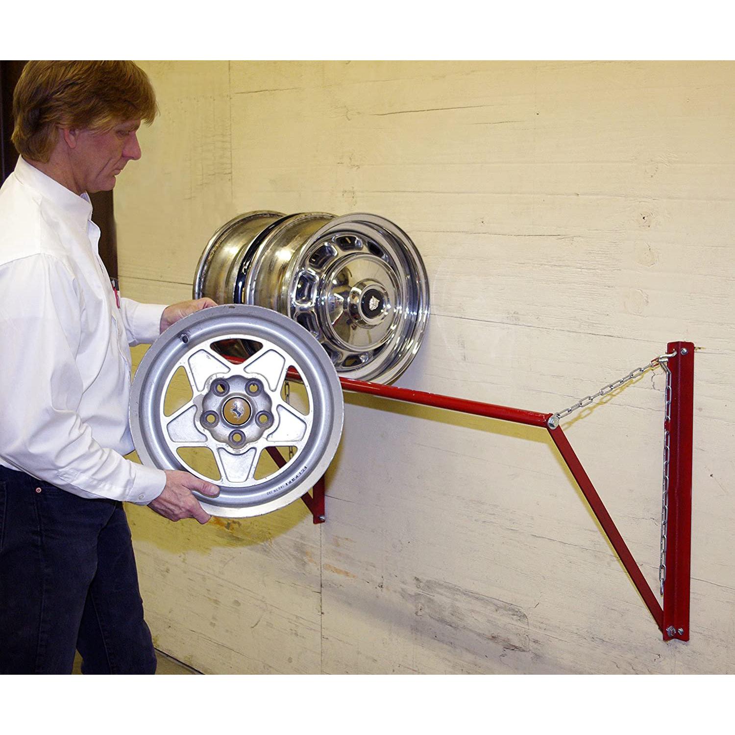Wheel Storage Rack - Made in USA - Tire Storage System 48" x 24" - Folds When Not In Use-SR1 Performance