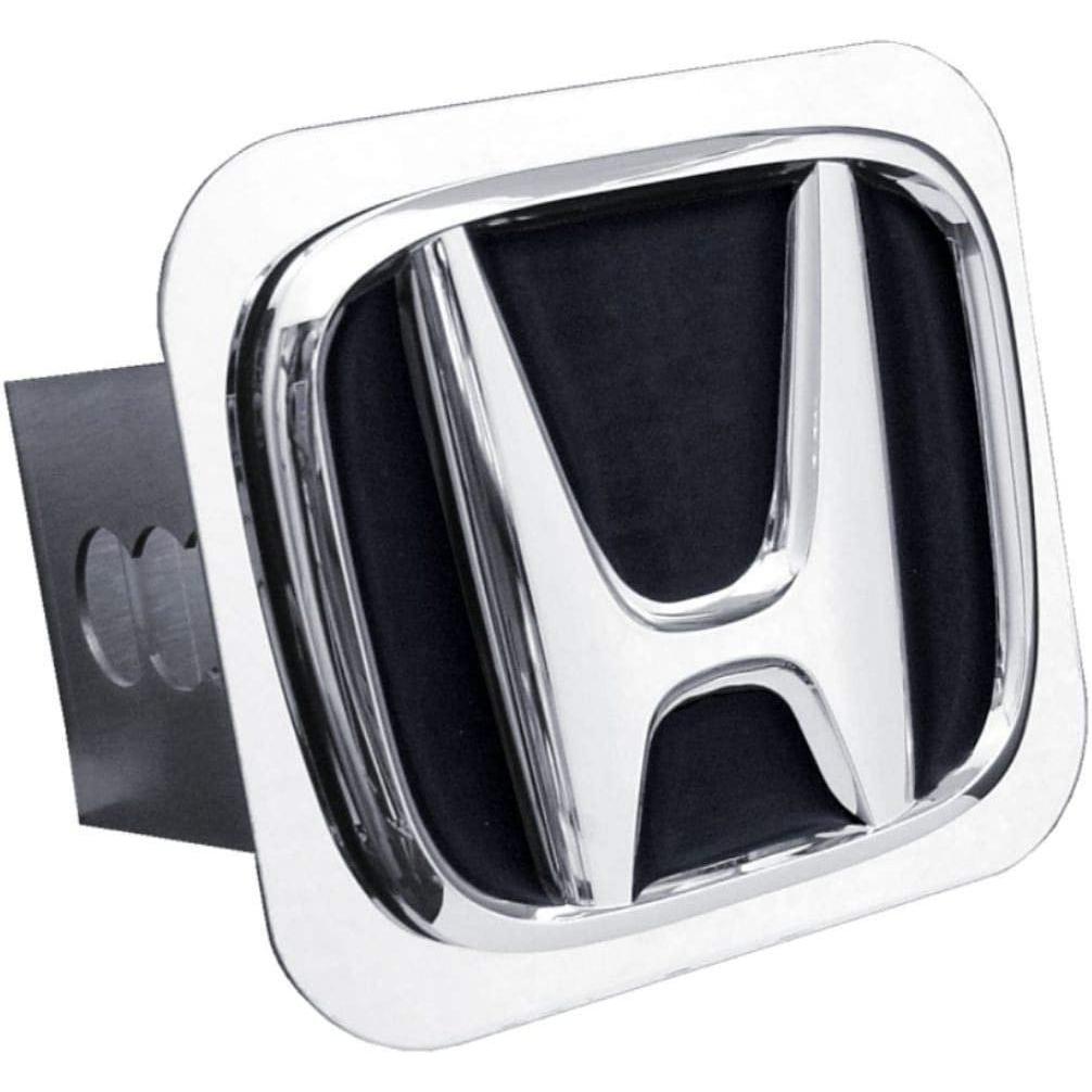 Black Honda Logo Hitch Cover 2" Hitch Receivers Cover Plug Stainless Steel-SR1 Performance