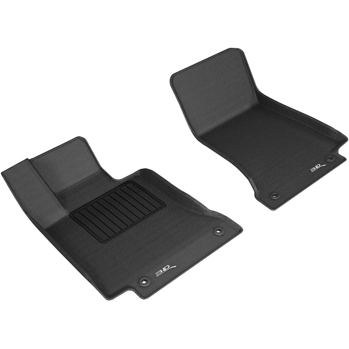 3D MAXpider All-Weather Floor Mats for Mercedes Benz C-Class Coupe (C205) / Sedan (W205) 2015-2020 Custom Fit Car Floor Liners, Kagu Series (1st Row, Black) (L1MB10211509)-SR1 Performance