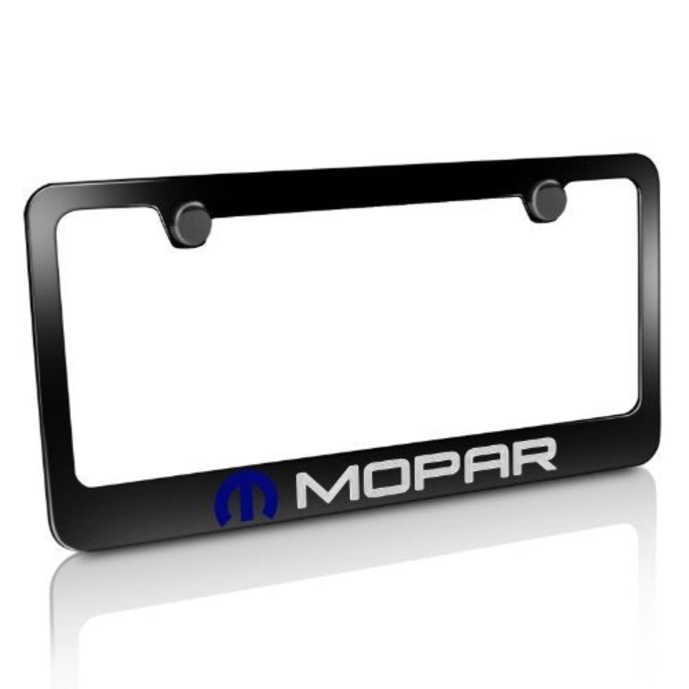 Mopar License Plate Frame - Black-SR1 Performance