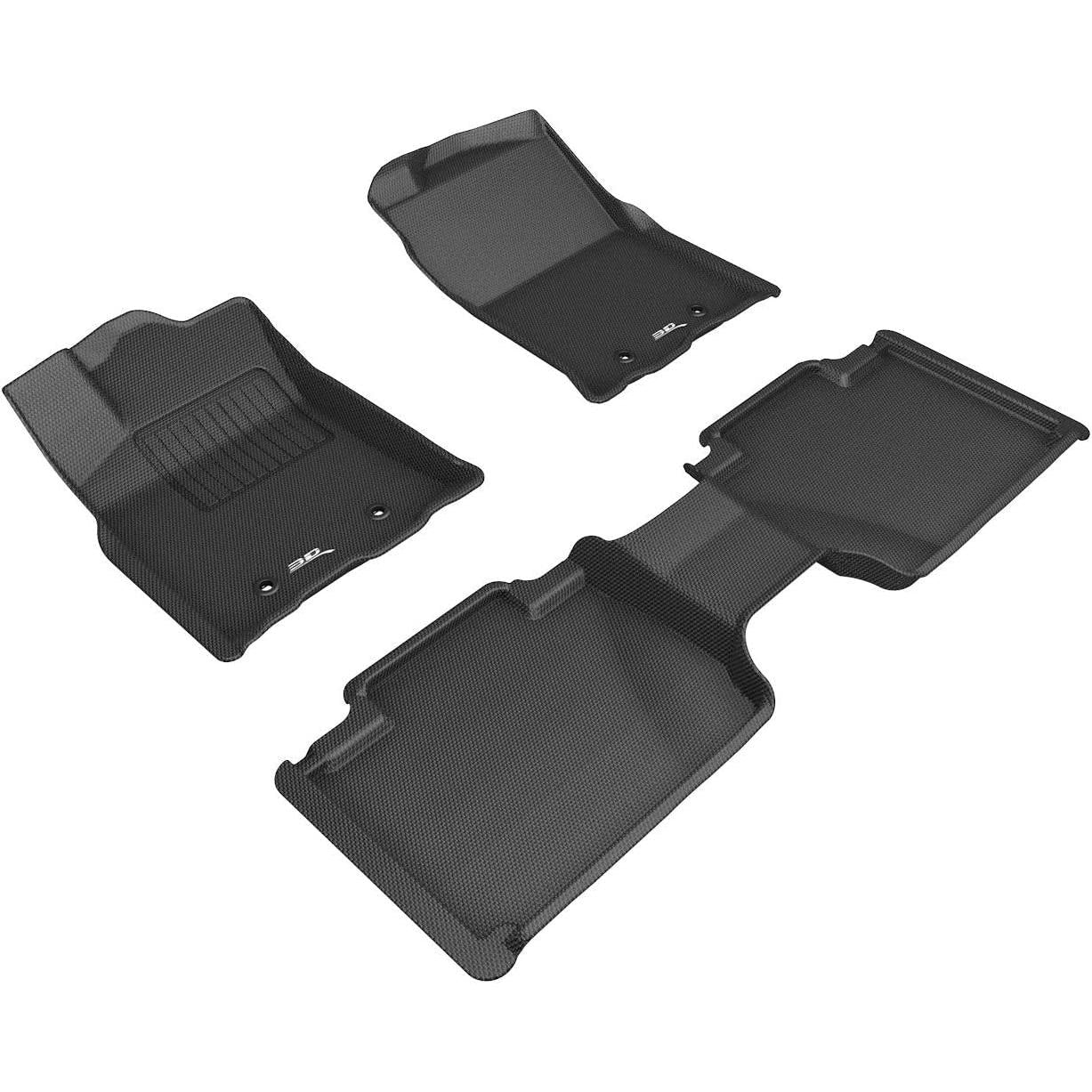 2018-2021 Toyota Tacoma Access Cab 3D MAXpider Kagu Floor Mats (Black)-SR1 Performance