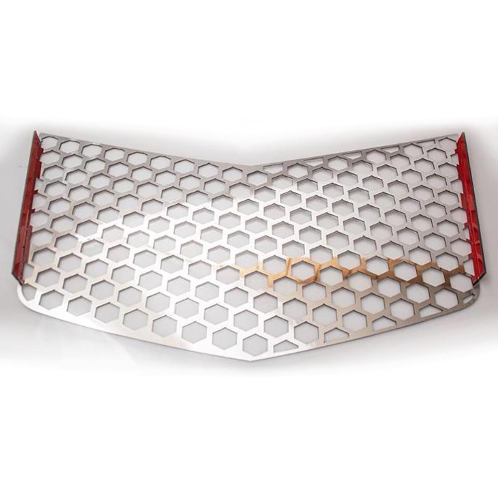 C7 Corvette Stingray Hood Vent Grille Polished - Matrix Series-SR1 Performance