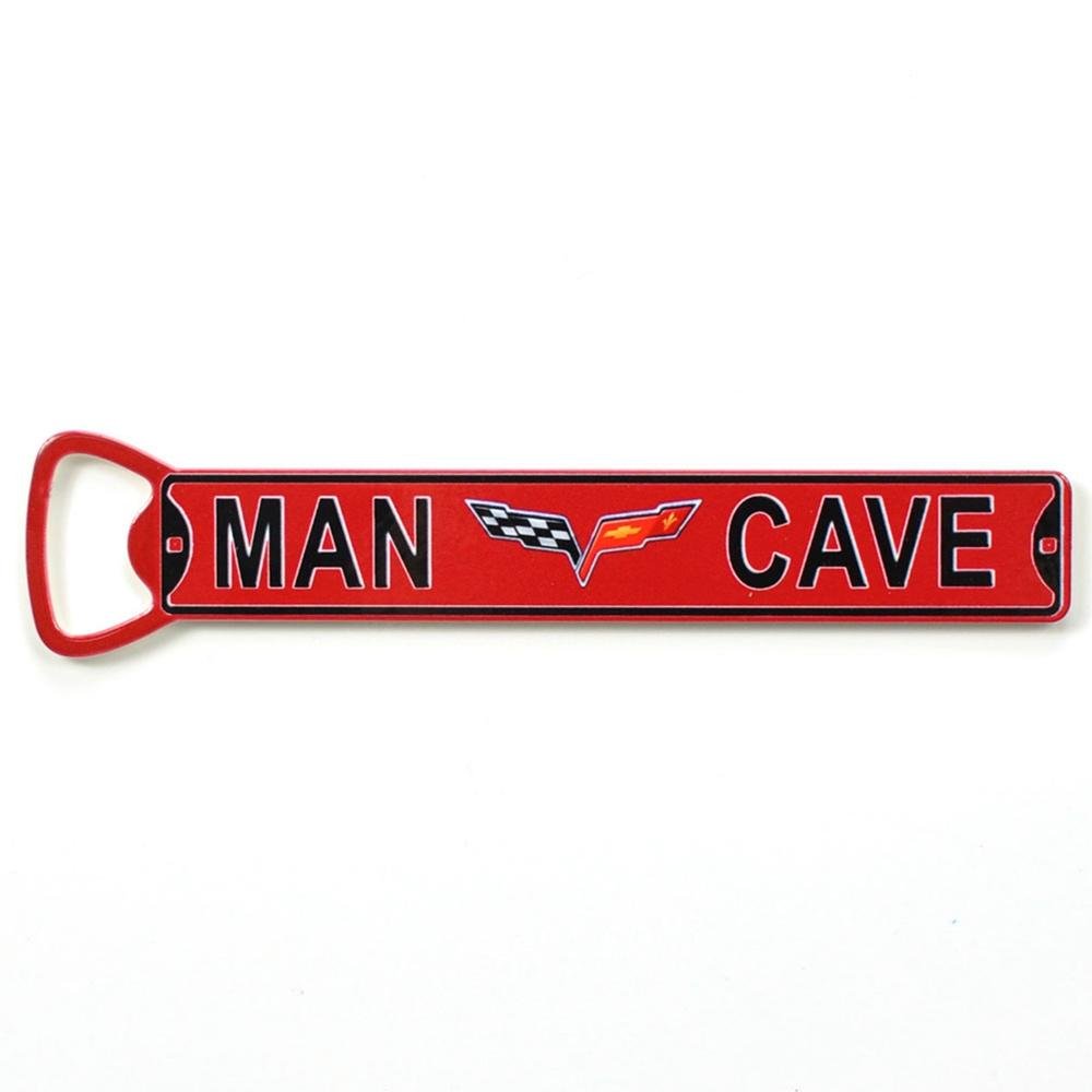 Corvette Man Cave Bottle Opener w/Magnet : 2005-2013 C6-SR1 Performance