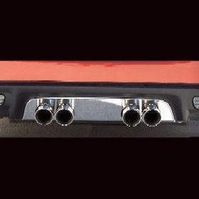 Corvette Exhaust Port Filler Panel - Polished Stainless Steel for Standard Exhaust : C6-SR1 Performance