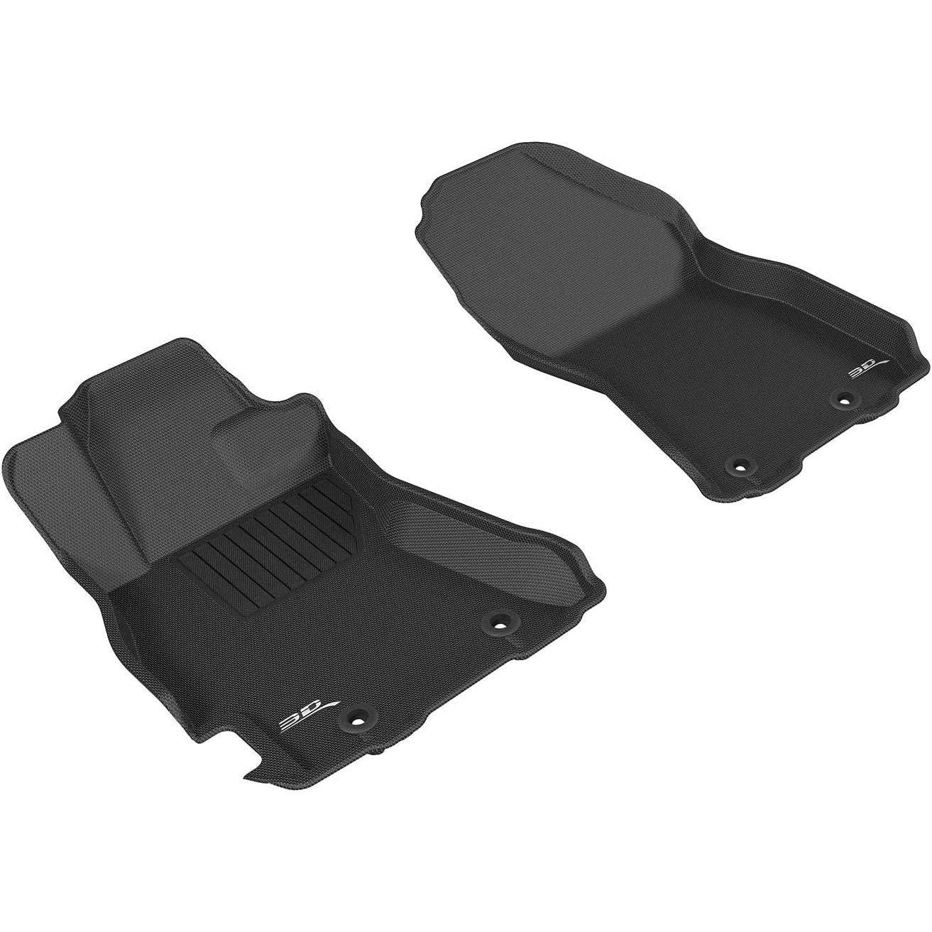 3D MAXpider Front Row Custom Fit Floor Mat for Select Subaru Legacy/Outback Models - Kagu Rubber (Black)-SR1 Performance