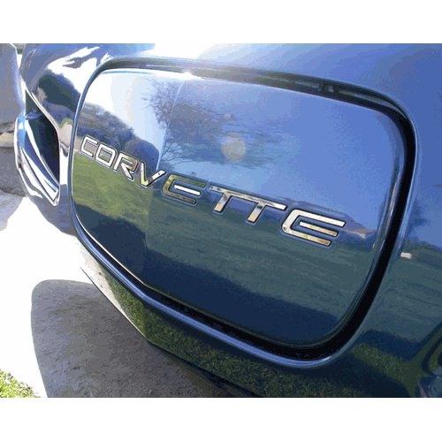 Corvette Front Letters - Mirror Finish Stainless Steel (Set) : C5 & Z06-SR1 Performance