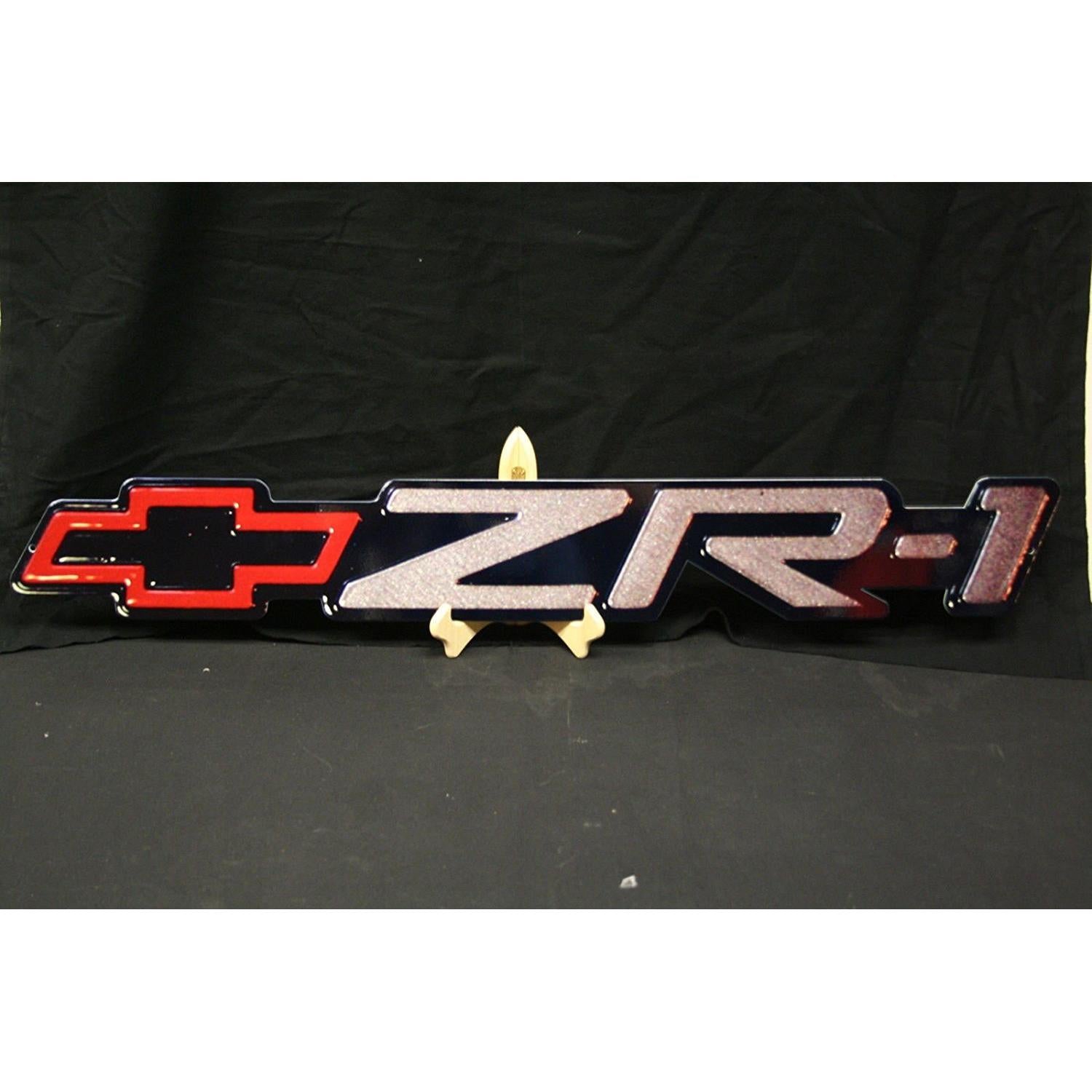 1990-1995 C4 ZR1 Corvette Fender Emblem Large Metal Sign - 39" x 5"-SR1 Performance
