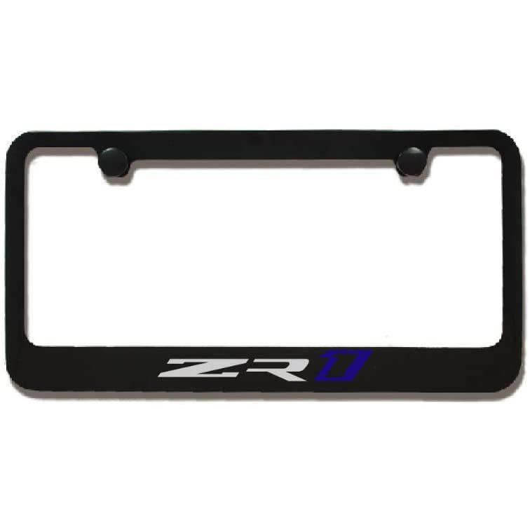 C7 ZR1 Corvette License Plate Frame - Black-SR1 Performance