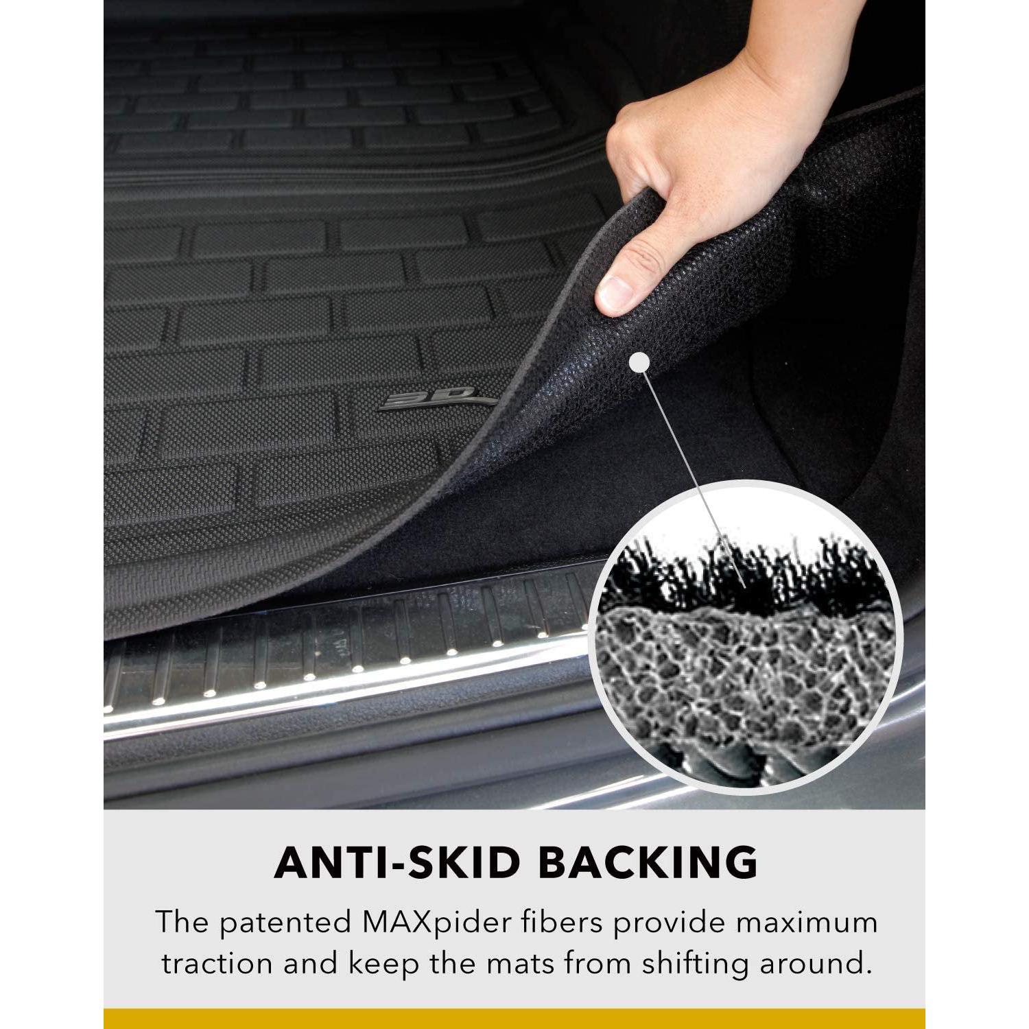Tesla Model 3 Cargo Liner 3D MAXpider Custom Fit All-Weather Liner Kagu - Black-SR1 Performance