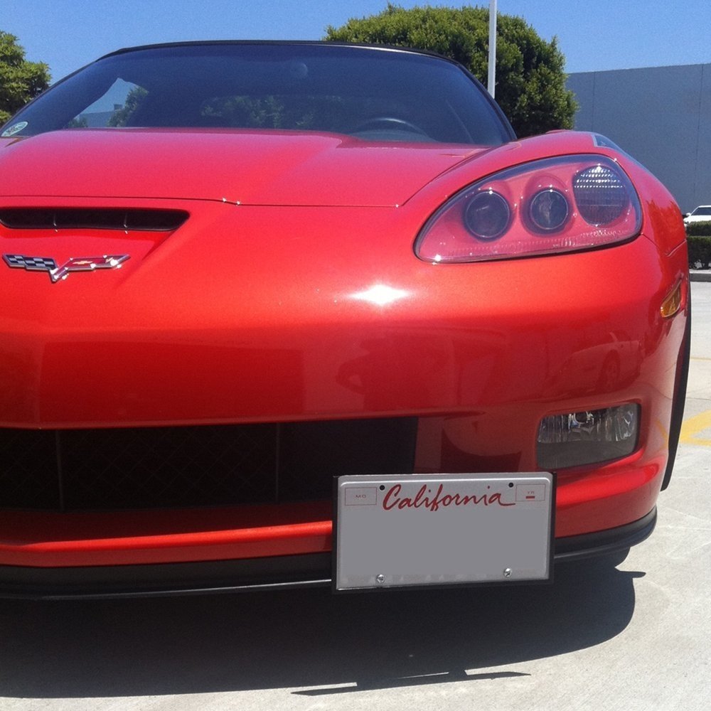 C6 Z06 & Grand Sport Corvette License Plate Holder - Fast On/Off-SR1 Performance
