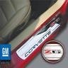 Corvette Door Sill Plates - Billet Chrome with Z06 505HP Logo : Z06-SR1 Performance