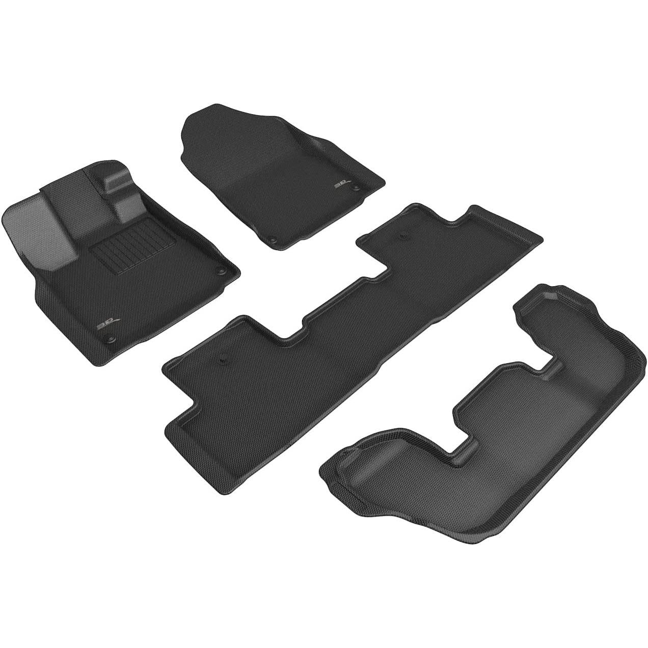 2022-2023 Acura MDX 3D MAXpider Custom Fit All Weather Floor Mats - Black-SR1 Performance