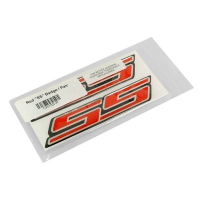 Camaro SS Fender Emblem Logo (Pair) - Red-SR1 Performance