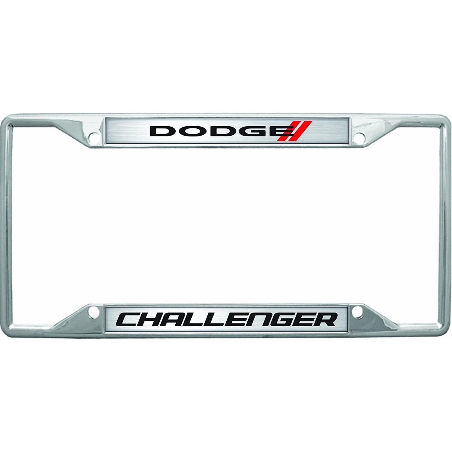 Dodge Challenger License Plate Frame with Stripes-SR1 Performance