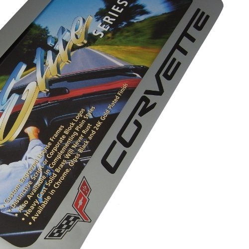 C6 Corvette License Plate Frame - Chrome-SR1 Performance