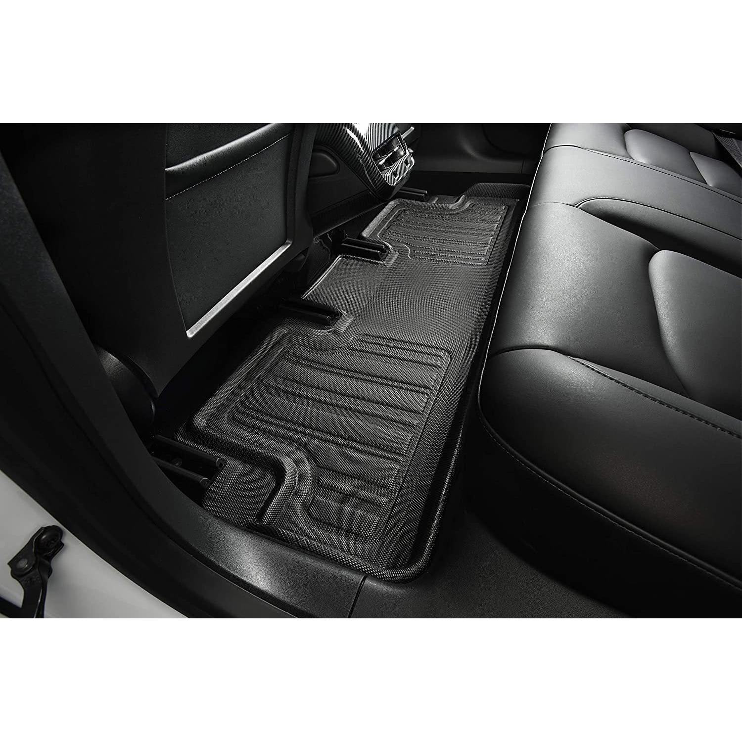 3D MAXpider All-Weather Floor Mats Custom Fit for 2021-2022 Tesla Model 3 Car Floor Liners ELITECT Series (1ST & 2ND Row)-SR1 Performance