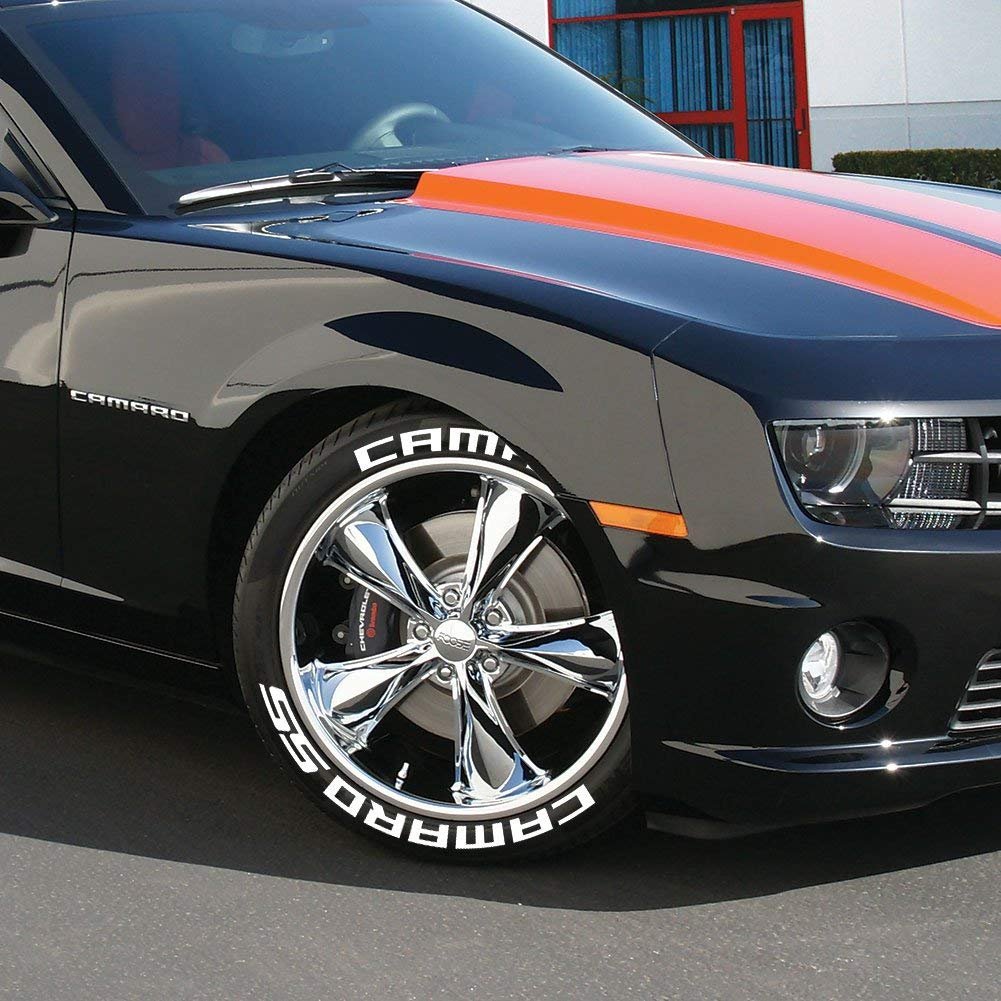 Camaro Tire Stickers - Permanent 1" (Camaro SS)-SR1 Performance
