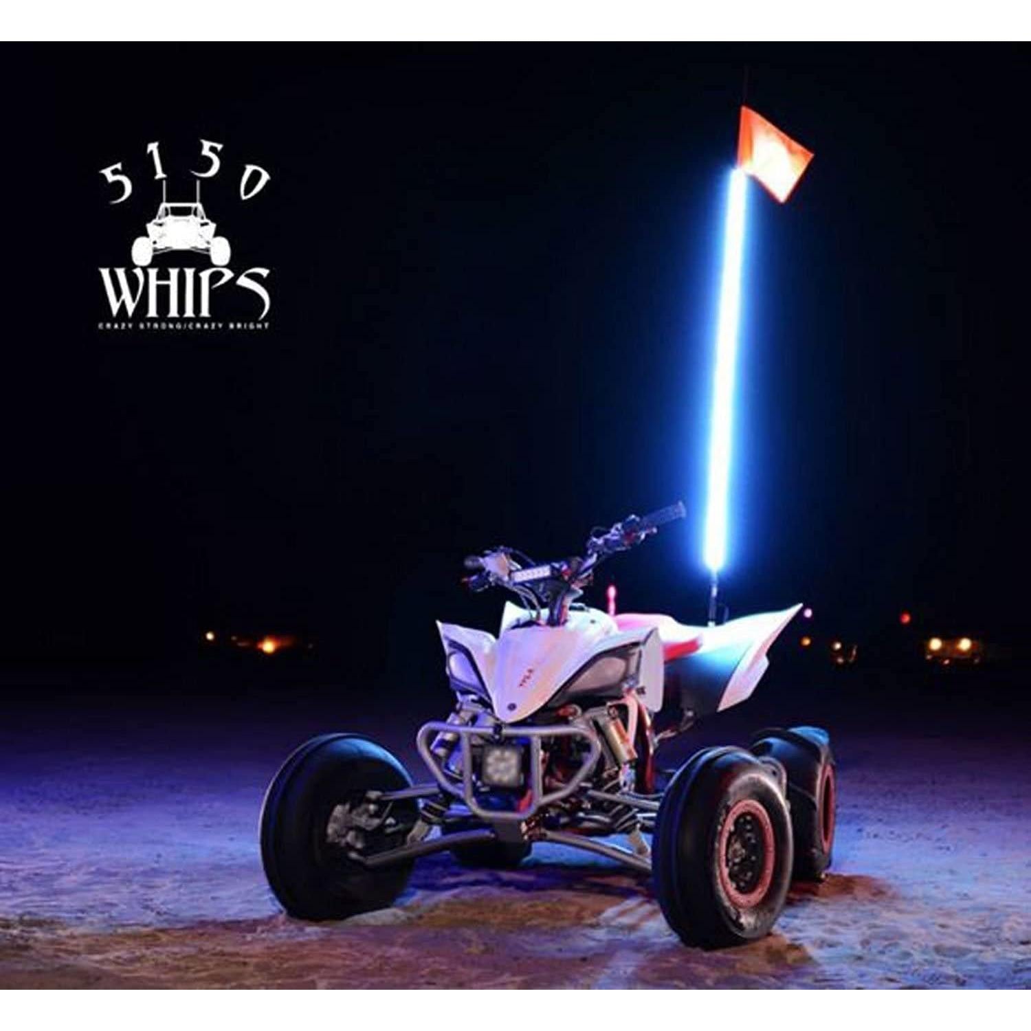 5150 Whips 187 Bluetooth Controlled LED Color Changing Whips-SR1 Performance