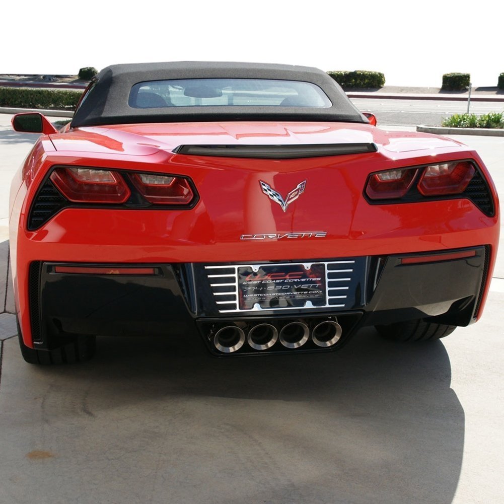 C7/C8 Corvette Stingray Billet Open End License Plate Frame-SR1 Performance