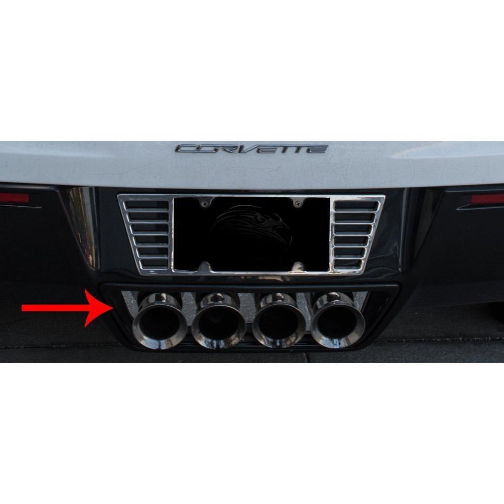2014-2017 C7/Z51 Stingray and Z06 Corvette - Exhaust Filler Panel Polished NPP VERSION Exhaust-SR1 Performance