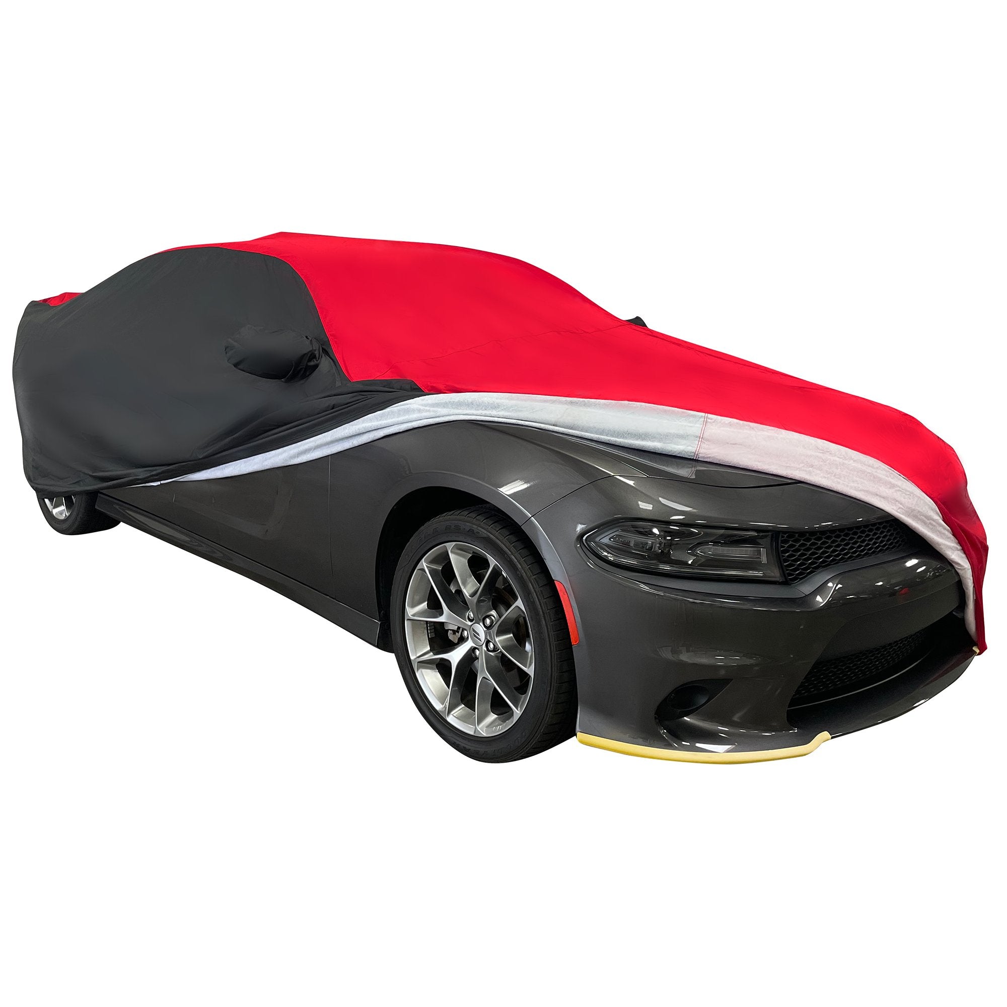 2005-2023 Dodge Charger Ultraguard Plus Car Cover - 300D Indoor/Outdoor Protection - Red/Black-SR1 Performance