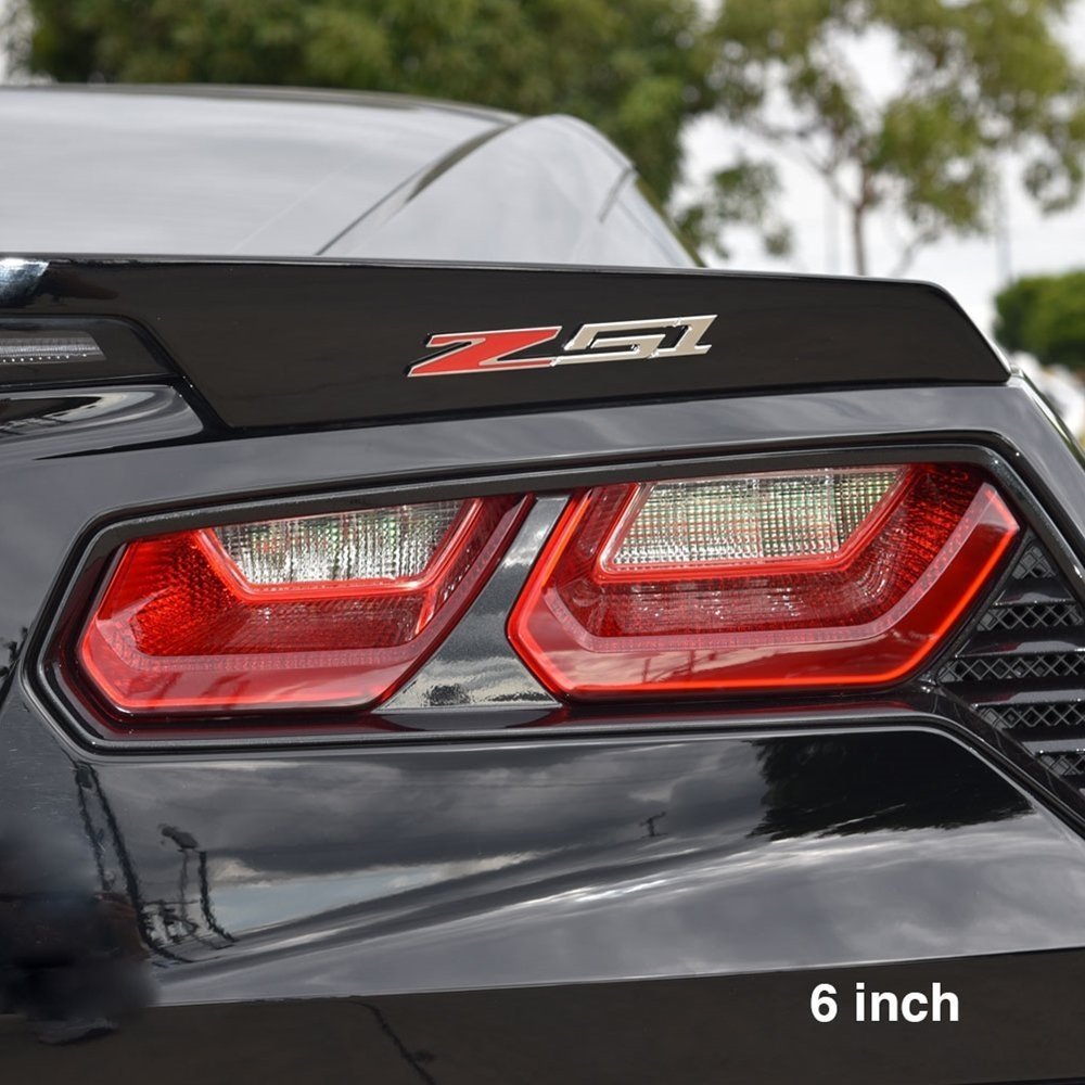 C6, C7 Corvette Z51 Billet Aluminum Chrome Plated Badge/Emblem-SR1 Performance