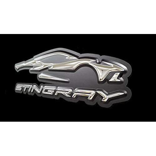 C8 Corvette Gesture Logo & Script Sign - Chrome : 34" x 10"-SR1 Performance
